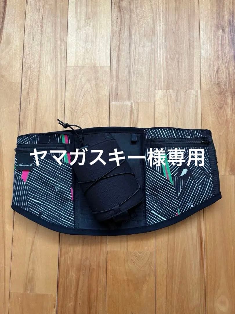 Answer4 ストライプ柄 ウエストポーチ　NO LIMIT