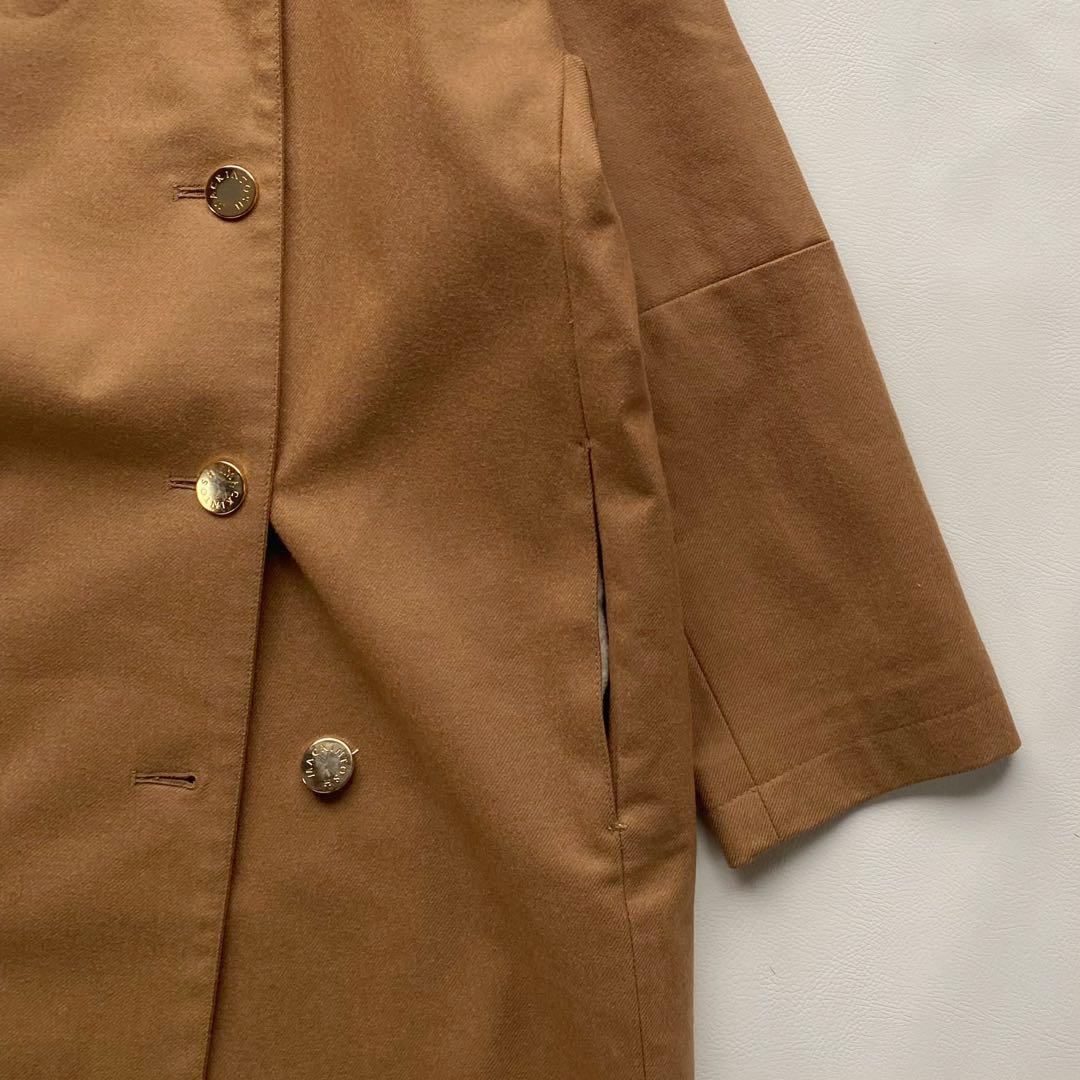 【英国製/金ボタン】マッキントッシュ ウール ダブルコート 34 キャメル