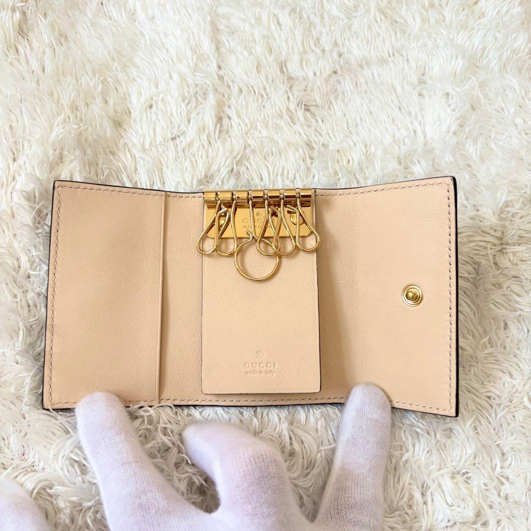 付属品完備 未使用級 キーケース カードケース パイソン マーモント