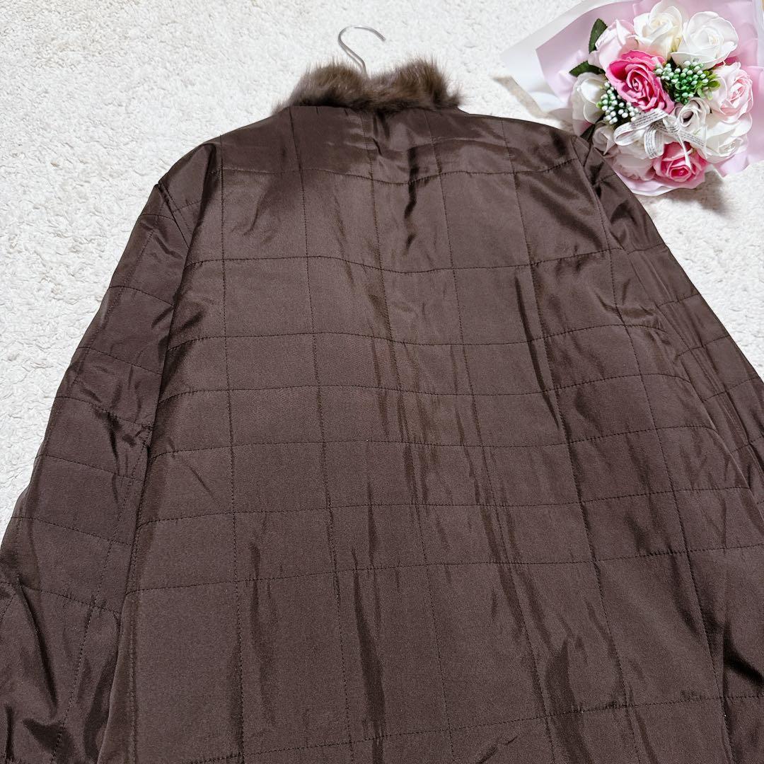 【アルボレンテARBORENTE】ロシアンセーブル　毛皮　リバーシブルコートML