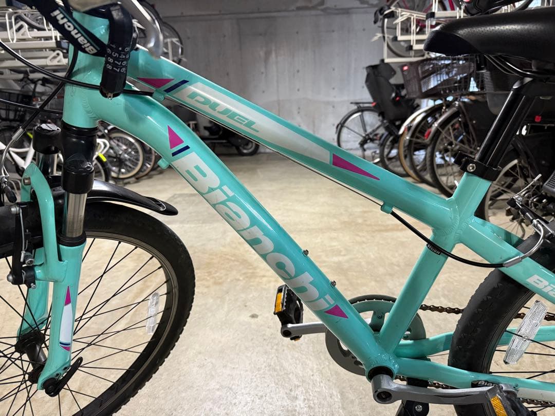 【手渡しのみ】Bianchi Duel 24インチ CK キッズバイク ビアンキ