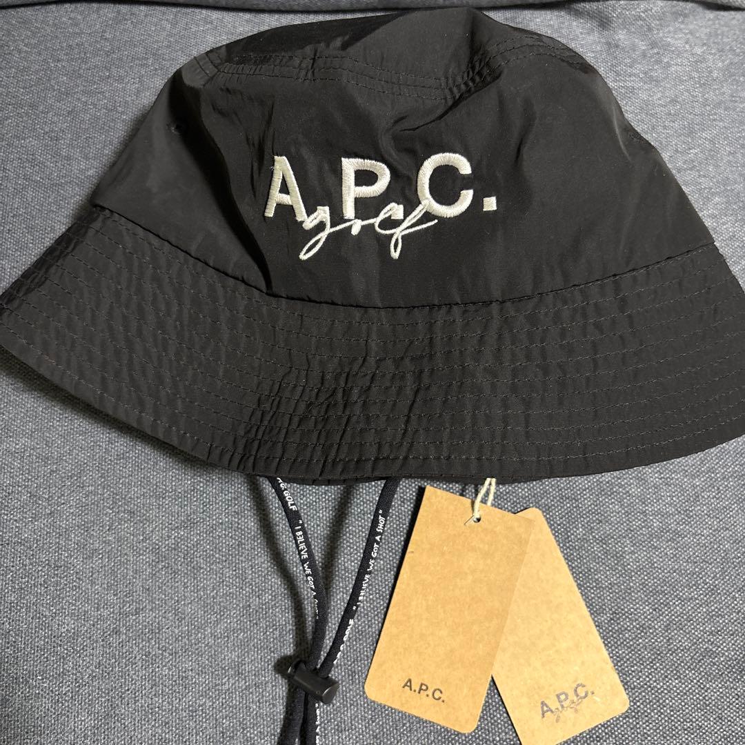 A.P.C. golf ブラック バケットハット　ユニセックス　Fサイズ