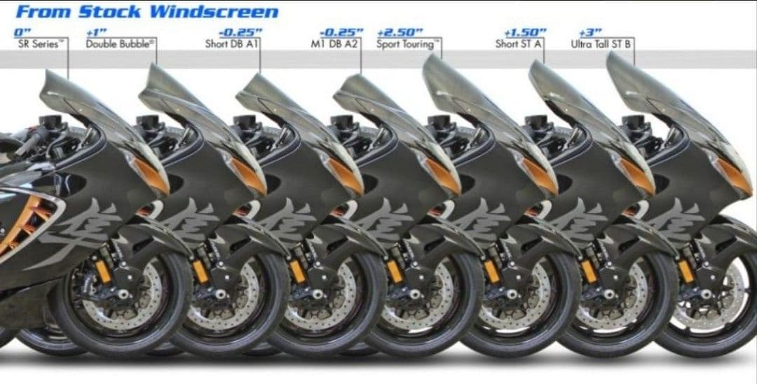 ZERO GRAVITY スクリーン ダブルバブル スモーク 隼 ハヤブサ