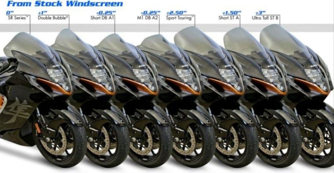 ZERO GRAVITY スクリーン ダブルバブル スモーク 隼 ハヤブサ