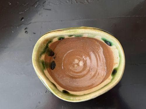 小山智徳作　鳴海織部沓形汲出し5客