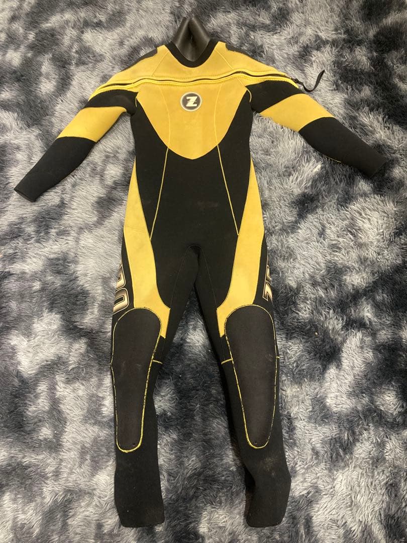 ZEROドライスーツ 黒/黄色