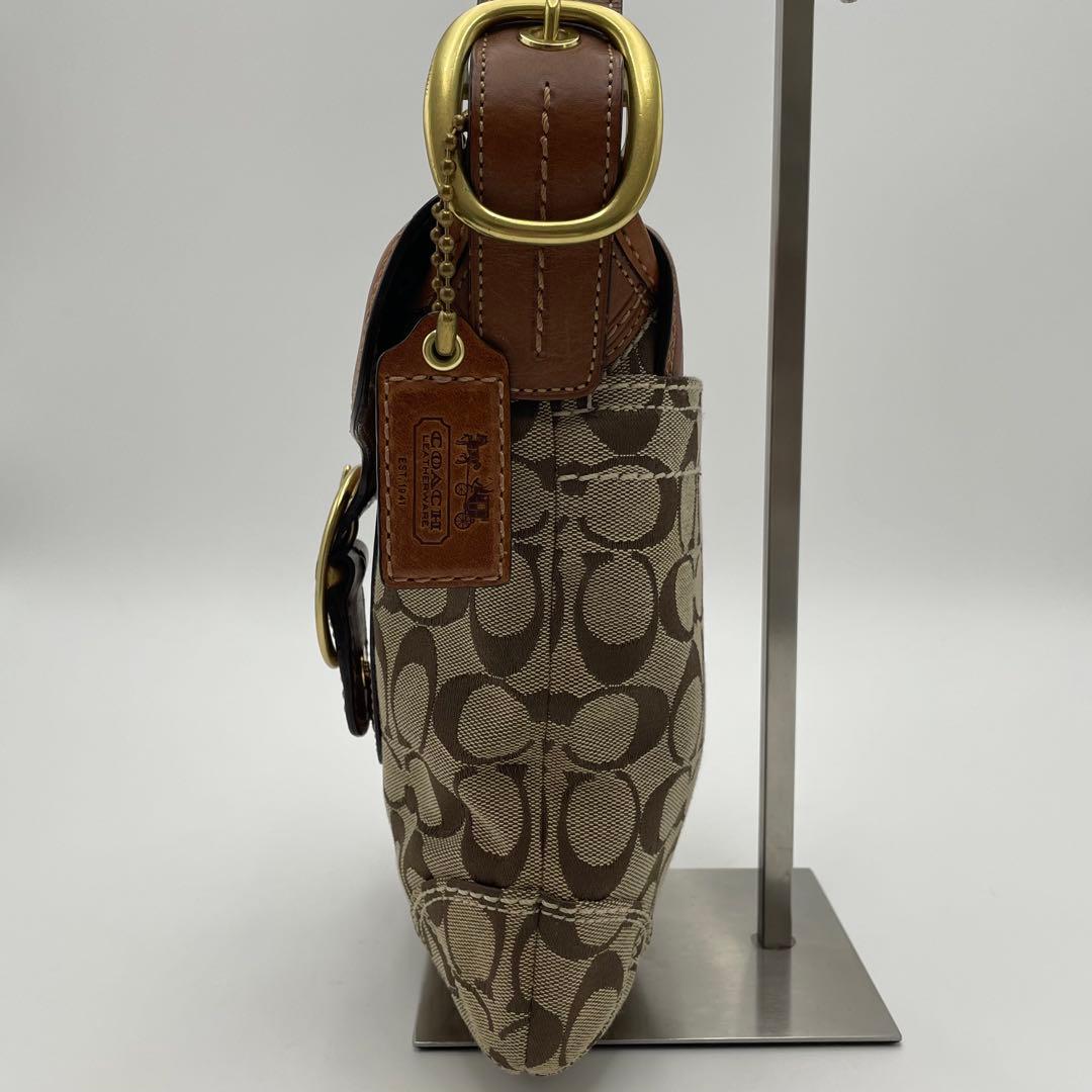 良品✨コーチ ブリーカー ショルダーバッグ キャンバス×レザー ソーホー 金具