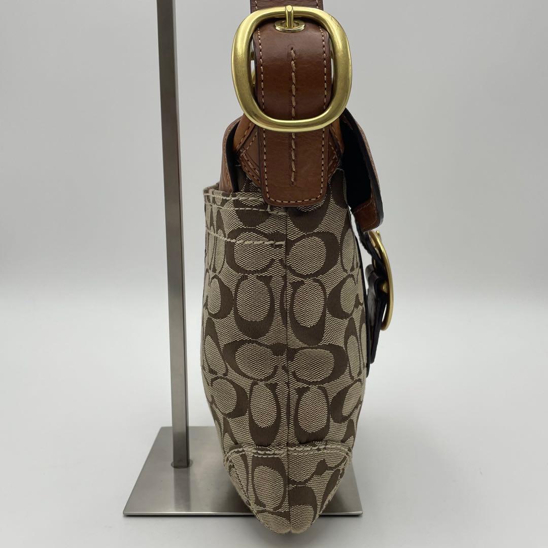 良品✨コーチ ブリーカー ショルダーバッグ キャンバス×レザー ソーホー 金具