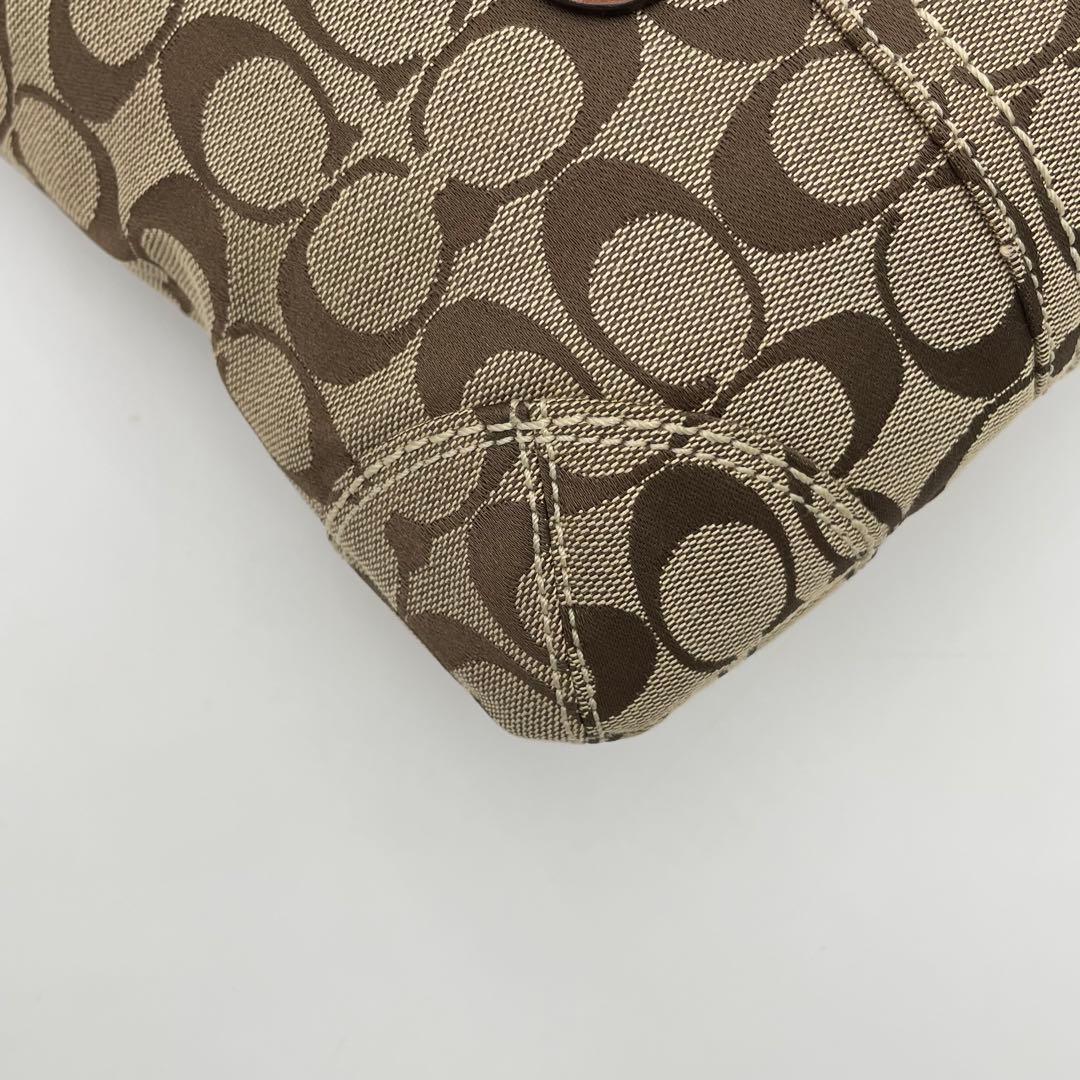 良品✨コーチ ブリーカー ショルダーバッグ キャンバス×レザー ソーホー 金具