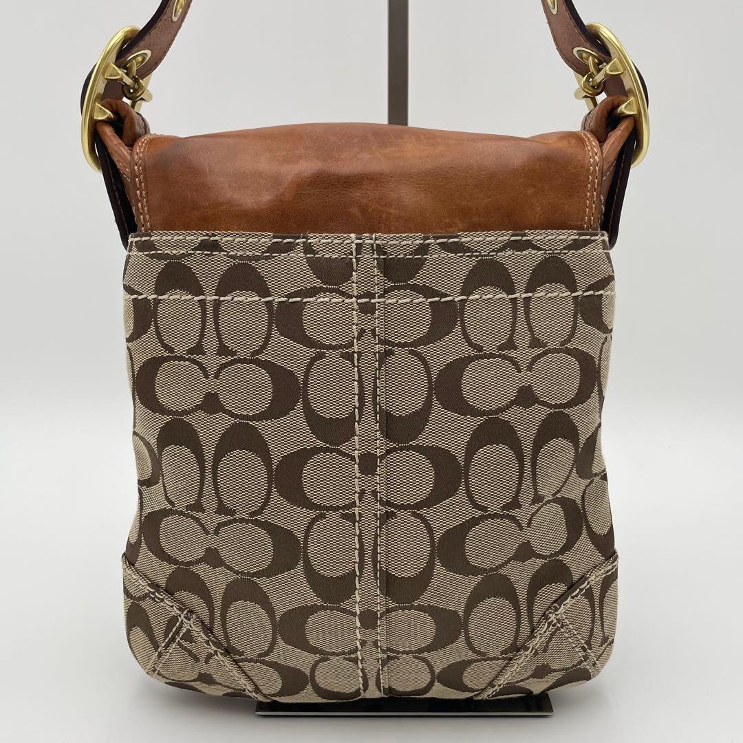 良品✨コーチ ブリーカー ショルダーバッグ キャンバス×レザー ソーホー 金具