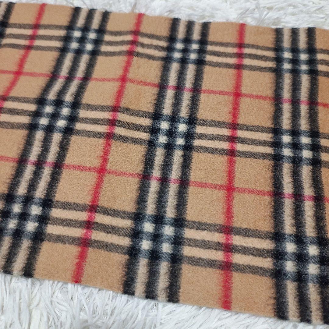 美品 バーバリー カシミア100％ マフラー ノバチェック ベージュ