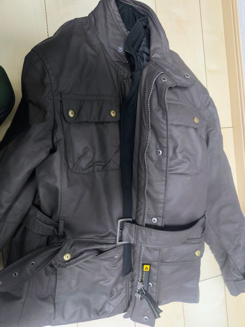 REV'IT! レブイット防水バイクジャケット L ブラウン廃盤プロテクターあり