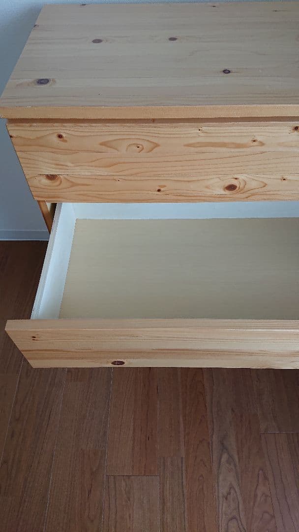 無印良品 パイン材 チェスト 4段