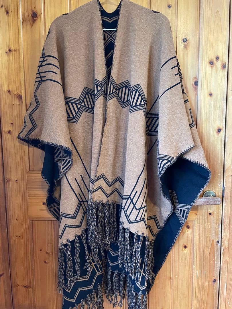 Pendleton ジオメトリックポンチョ