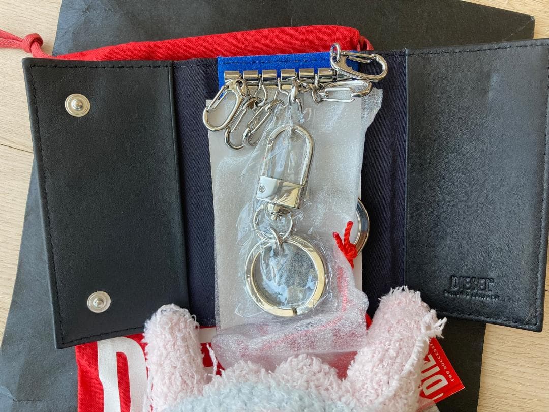 DIESEL 黒 レザー キーケース　新品・未使用