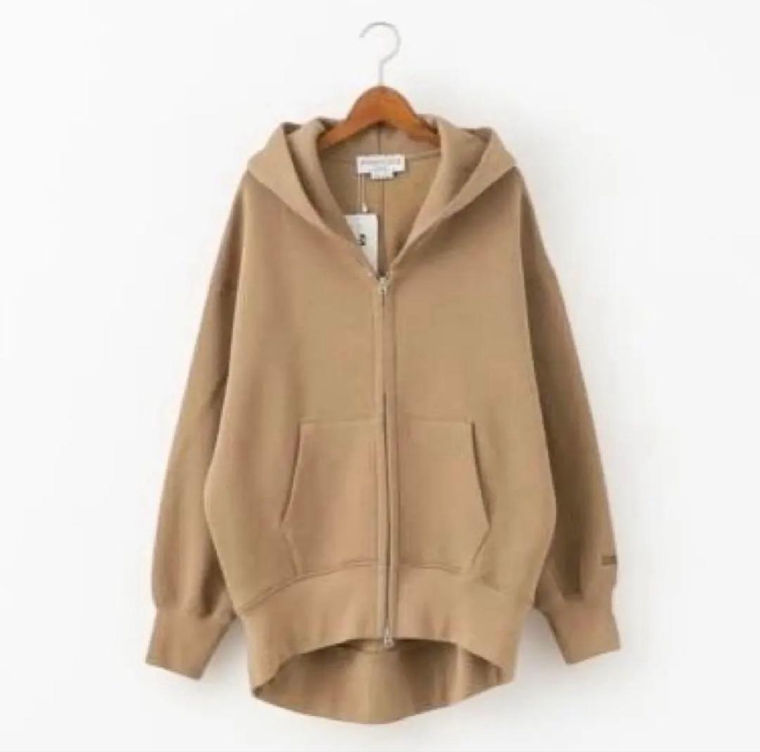 Americana アメリカーナ ワイド フルジップ フーディー　モカ