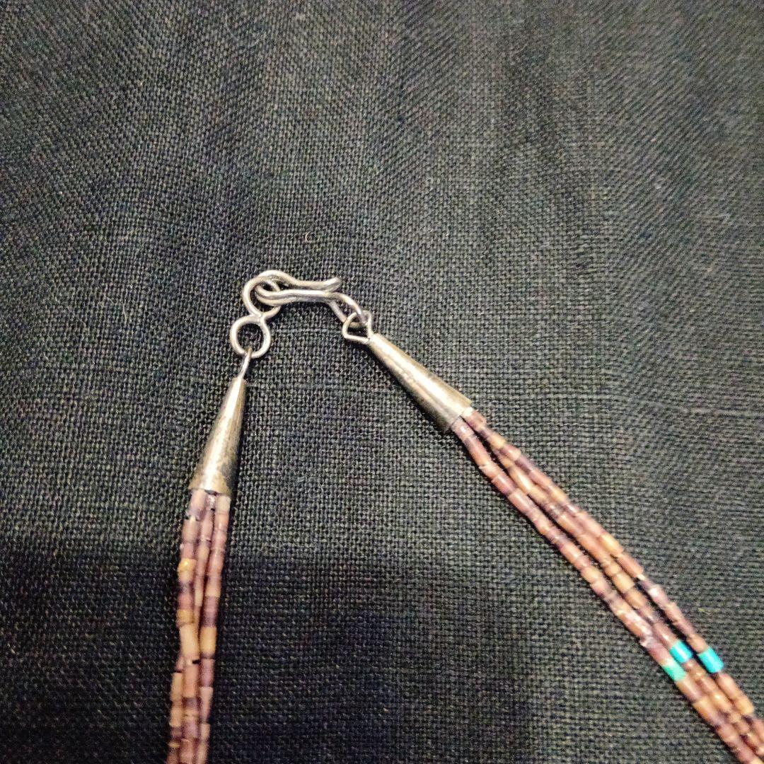 インディアンジュエリー ズニフェティッシュ 3連ネックレス