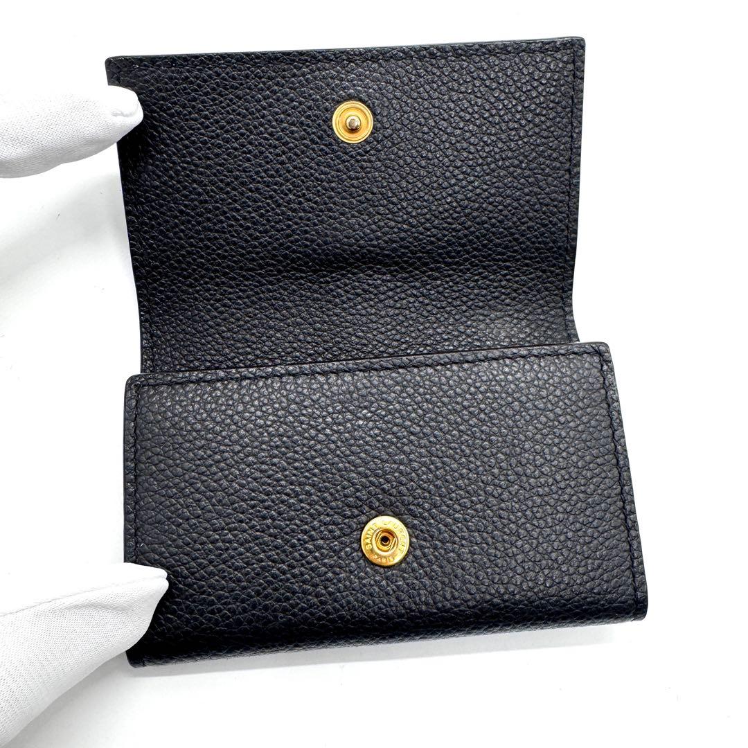 未使用級✨サンローラン　4連　キーケース　カサンドラロゴ　YSL　レザー　黒