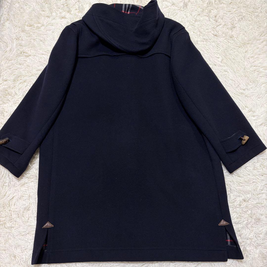 カシミヤ混✨BURBERRY バーバリー　ダッフルコート　ネイビーフリーサイズ