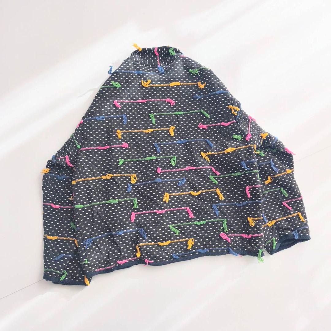 80s 90s New Directions ヴィンテージ フリンジ 　ブラック