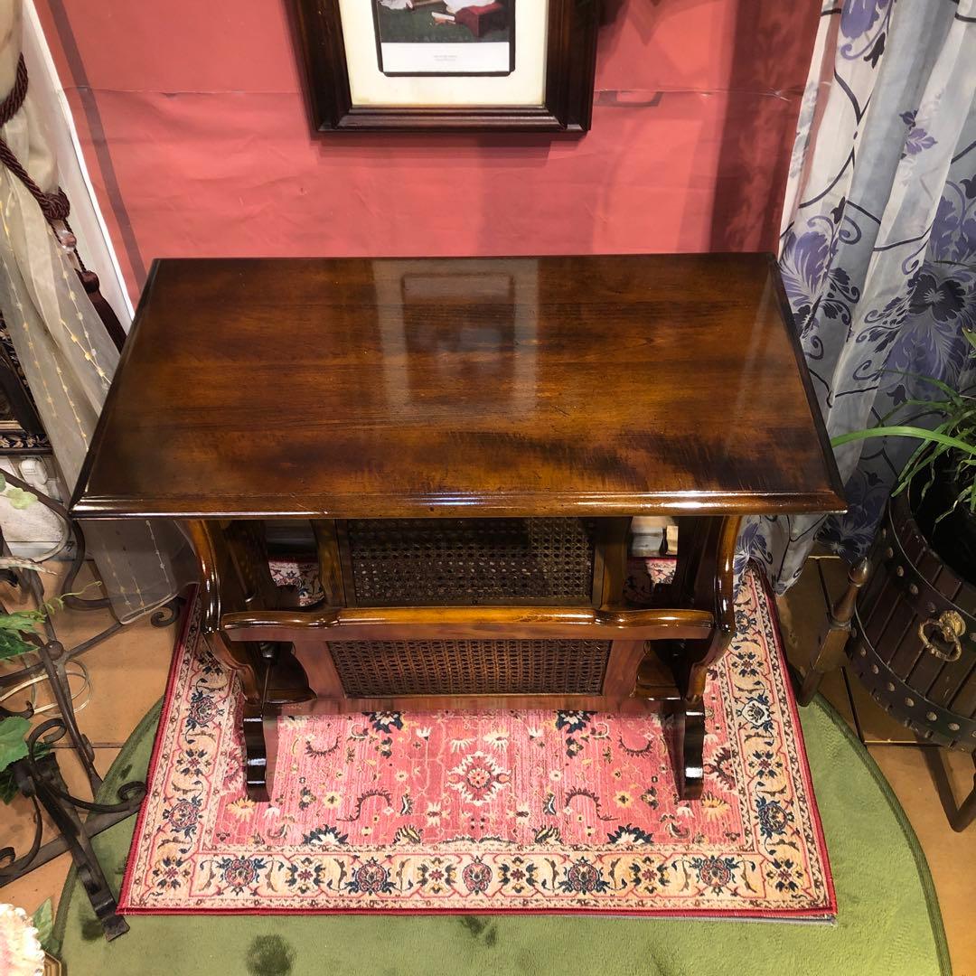 美品　カリモク　ヴィンテージ　コロニアル サイドテーブル