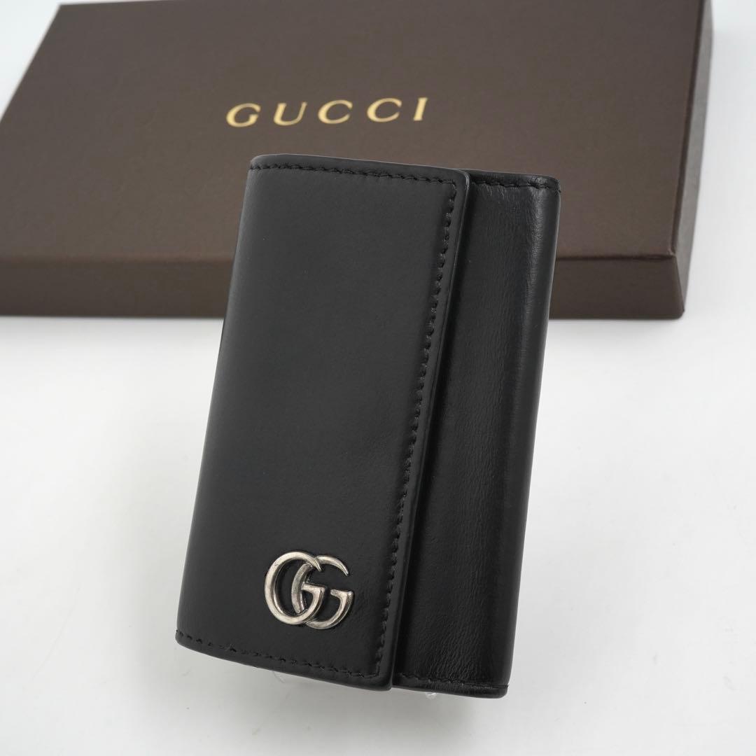 ✨未使用に近い✨　GUCCI キーケース　キーリング　マーモント　GG 6連