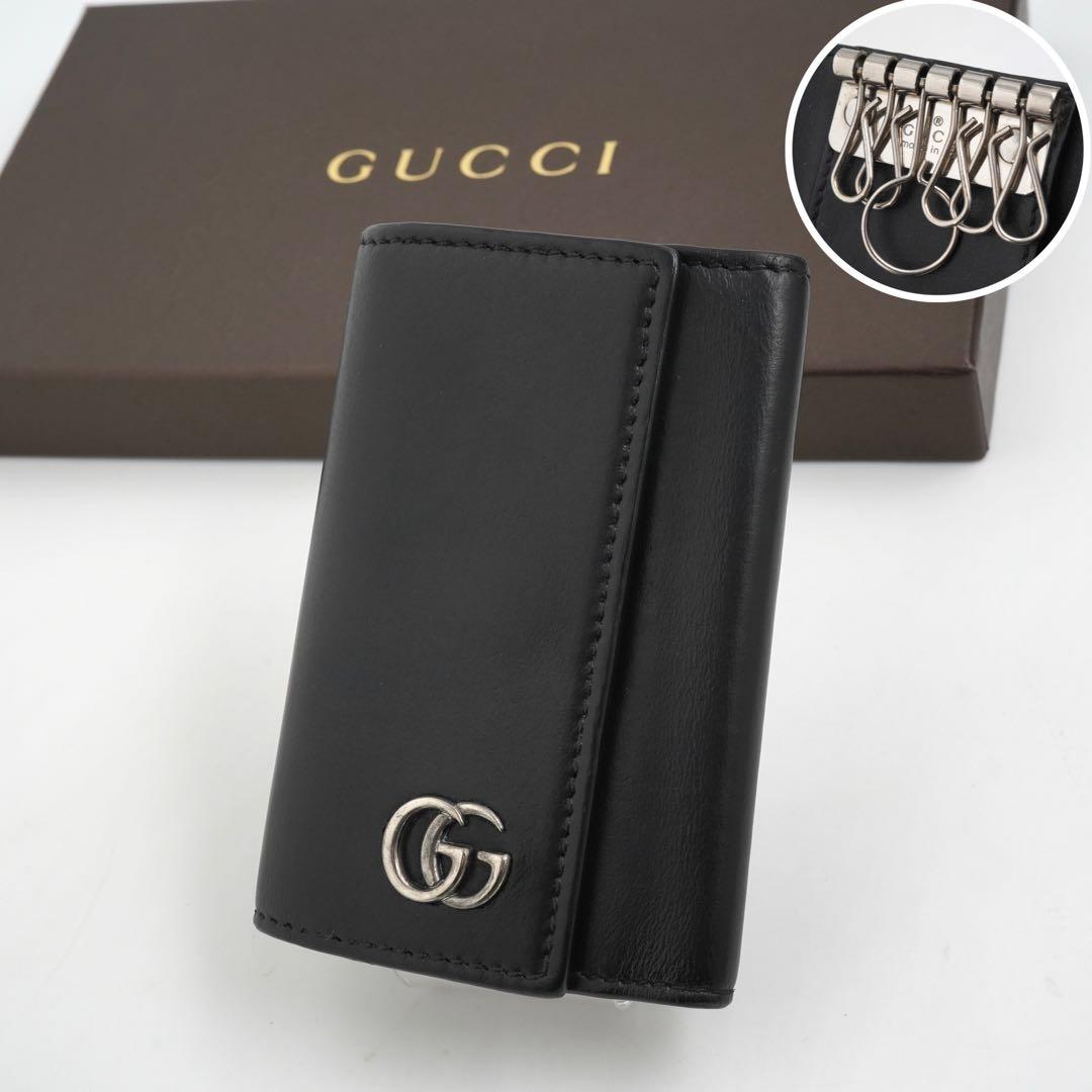 ✨未使用に近い✨　GUCCI キーケース　キーリング　マーモント　GG 6連