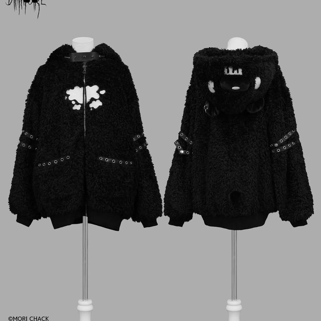 ♡ DimMoire グル〜ミ〜ボアパーカー Black