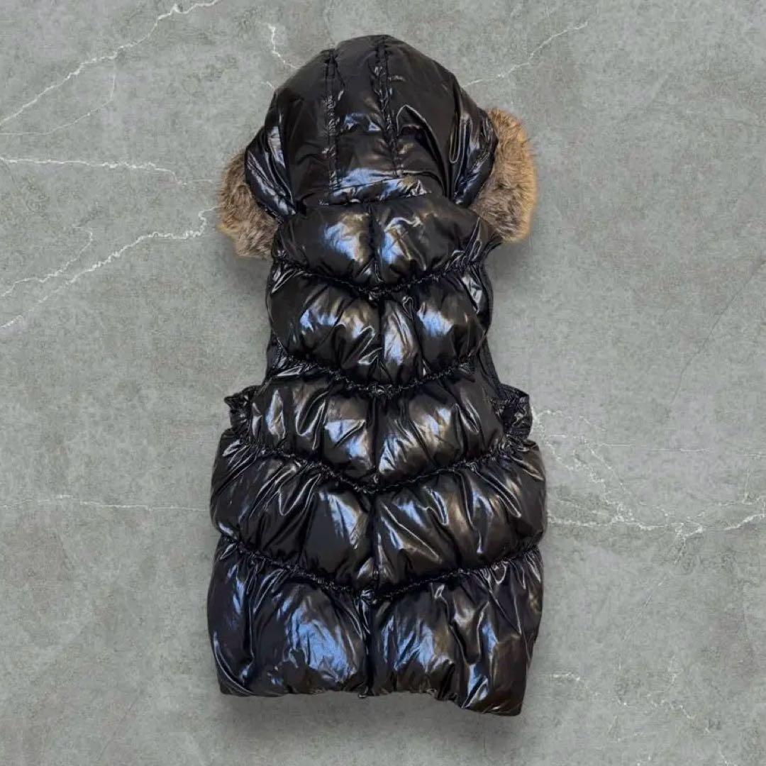 【円堂守】old gap 40周年　光沢ダウンベスト ファー y2k