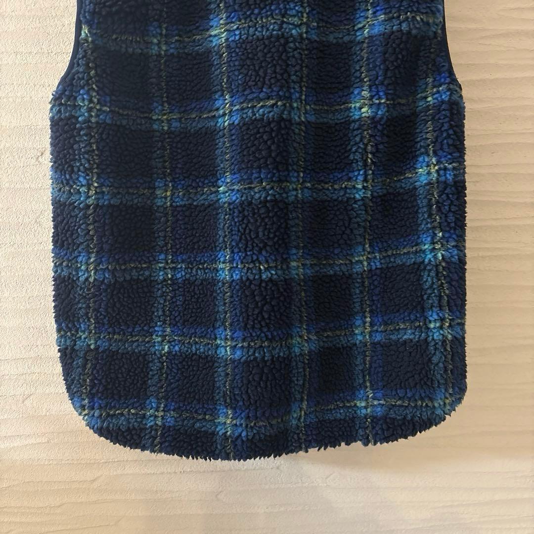 ビームスボーイ★ボーイジャカードボアプルオーバーベスト23FWブルーt2508