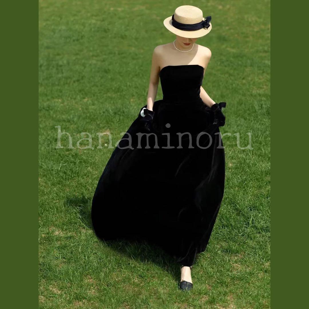 黒　ドレス　前撮り　二次会　街撮り　お色直し　披露宴　パーティー　セルフフォト