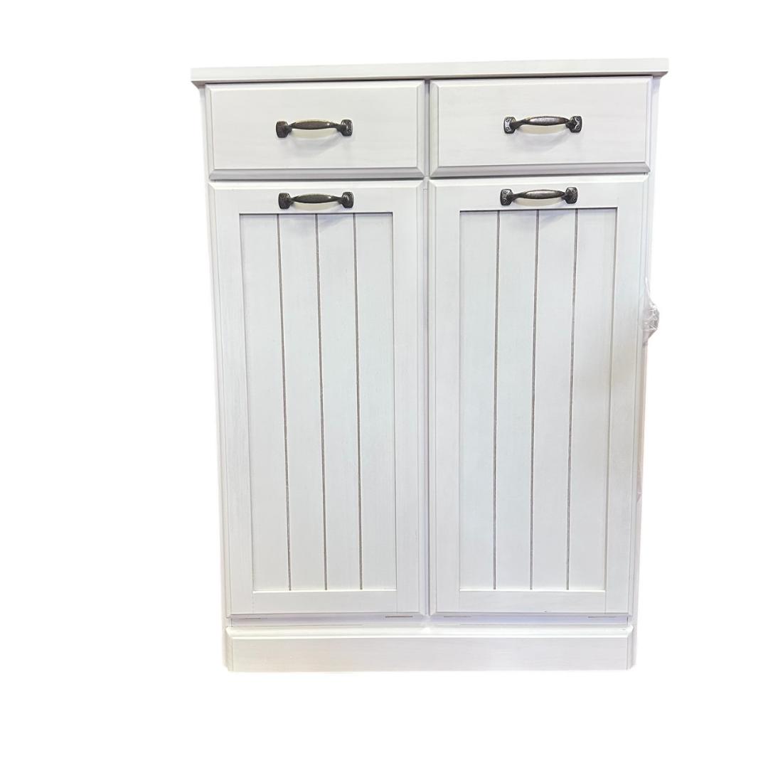 【新品・未使用】　天板タイル　ダストボックス　ゴミ箱 ホワイト