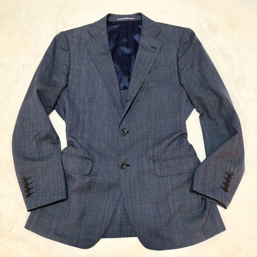 【極美品】パーフェクトスーツファクトリー 3ピース2Bシングルスーツセットアップ