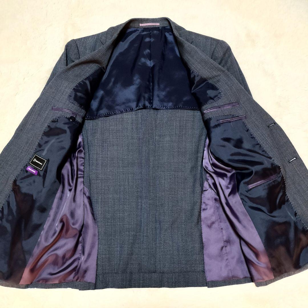 【極美品】パーフェクトスーツファクトリー 3ピース2Bシングルスーツセットアップ