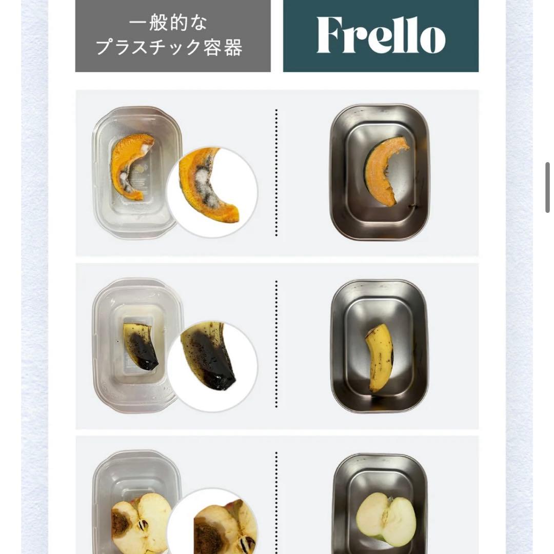 真空 ステンレス タッパー 蓋付き 保存容器 3点セット frello
