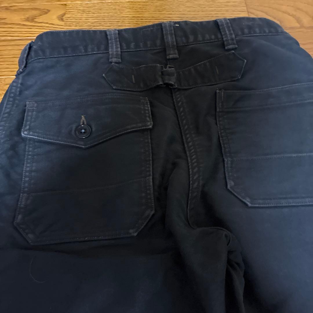 aviator pants navy 30（平置き37）length 86