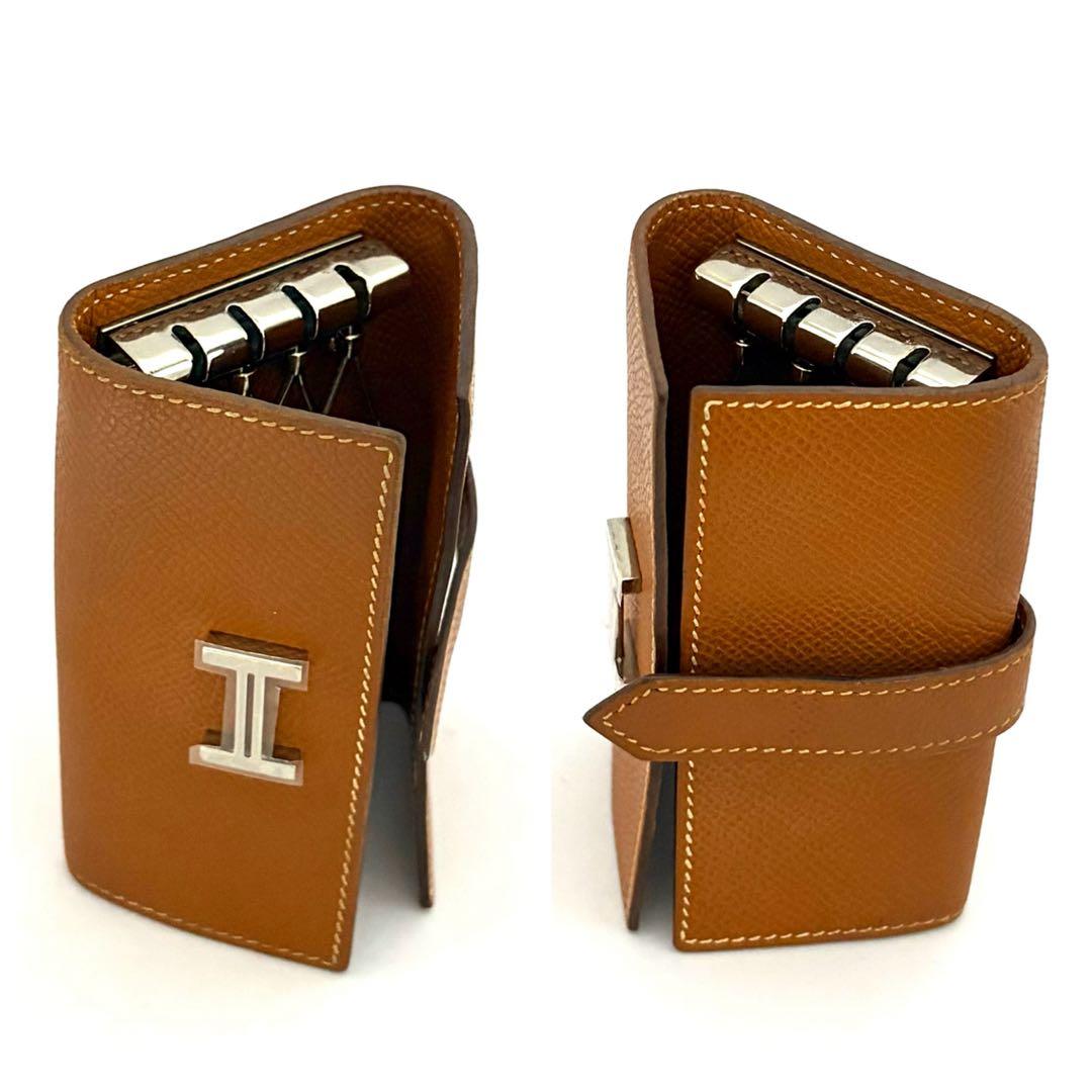 Xmasセール‼️【入手困難‼️上品なシルエット‼️】エルメス　キーケース　べアン　茶