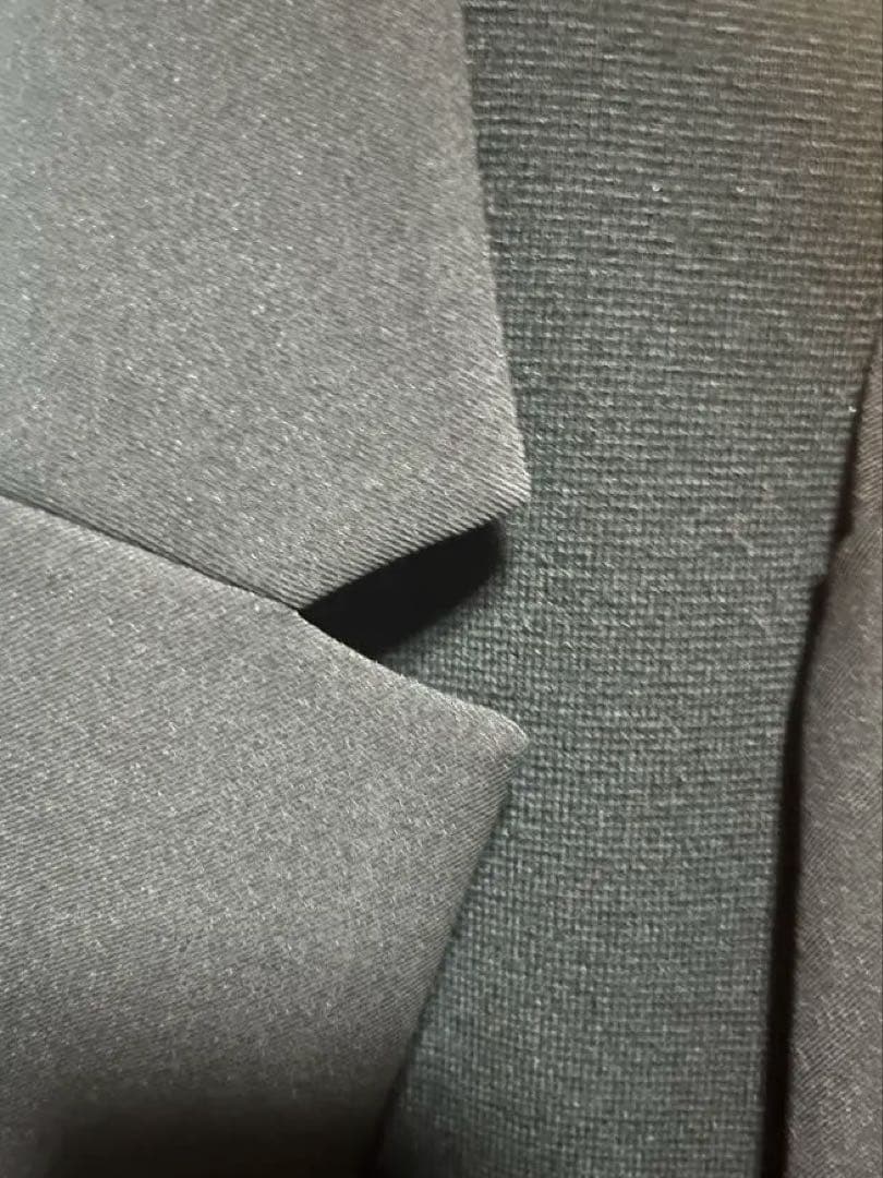 【suzu】UN3D. ニットドッキングジャケット(ブラック/ブラック)