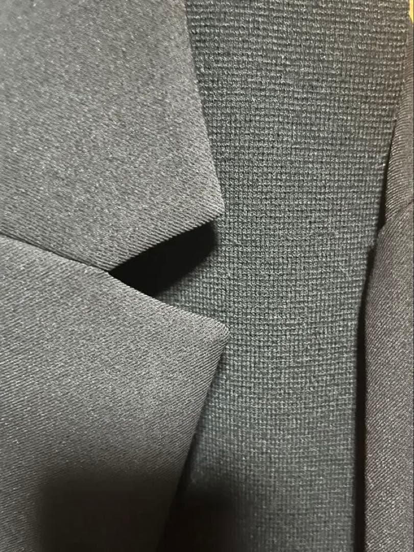 【suzu】UN3D. ニットドッキングジャケット(ブラック/ブラック)