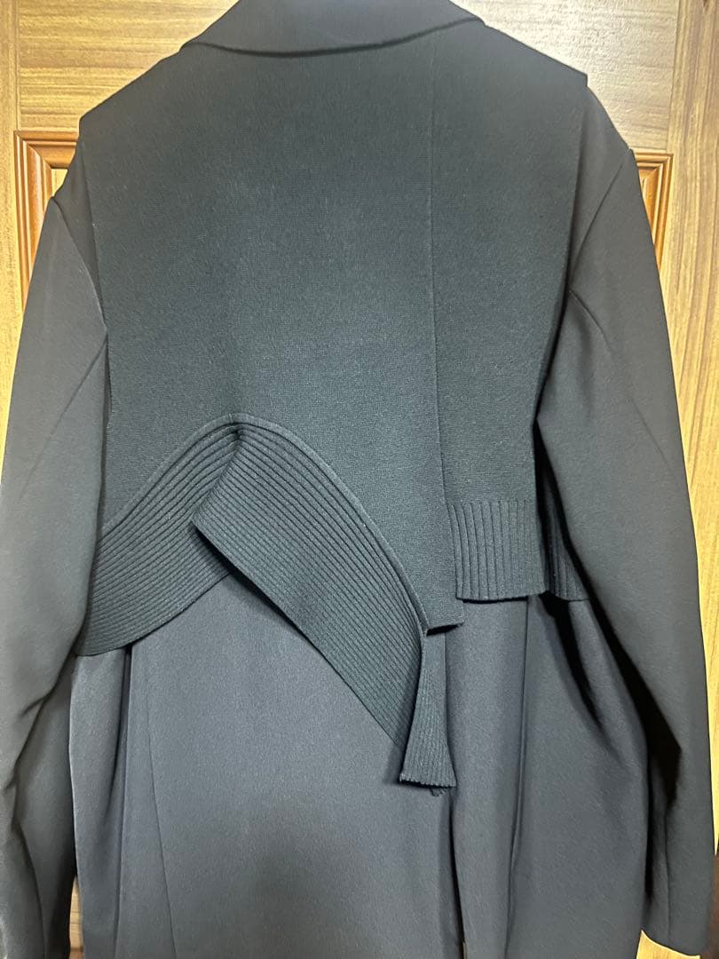 【suzu】UN3D. ニットドッキングジャケット(ブラック/ブラック)