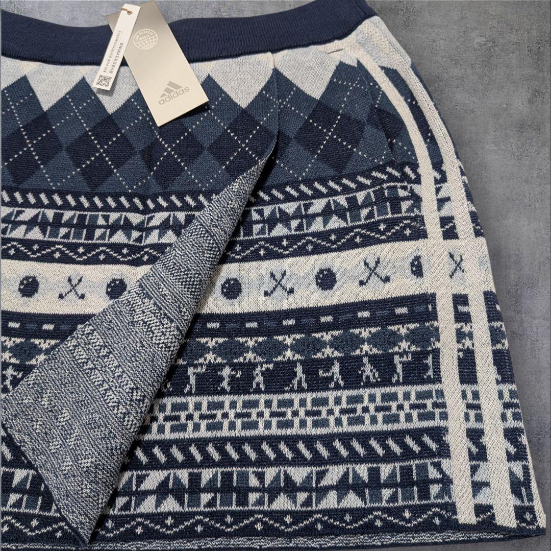 【新品55%off】アディダス ゴルフ ヒストリカル柄ニット セットアップ S