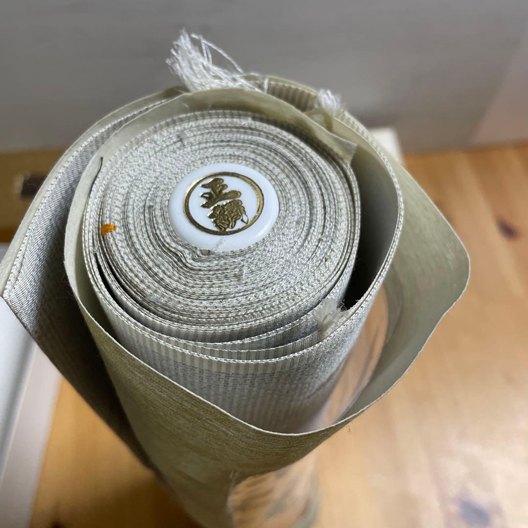 【新品】美術工芸品★大島紬★彫刻工芸士　故田谷野忠一作品　絹　品質保証票あり