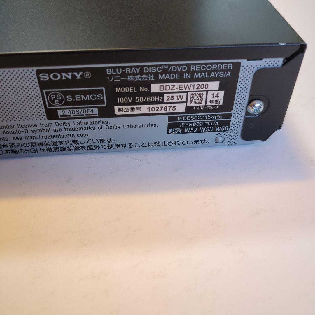 SONY 1TB 2チューナー ブルーレイレコーダー BDZ-EW1200