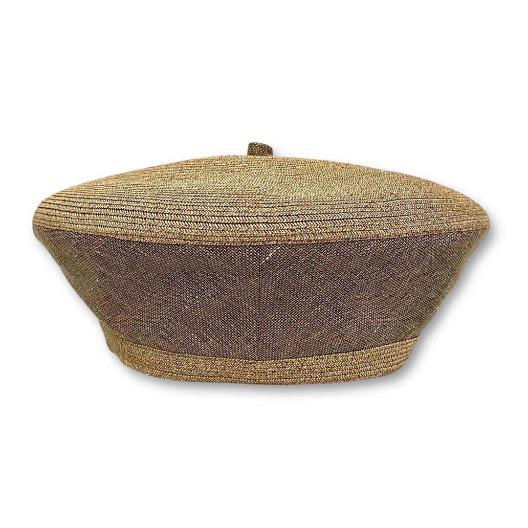 未使用級★エルメス リネンシルク ベレー帽 レディース 57cm 国内正規品