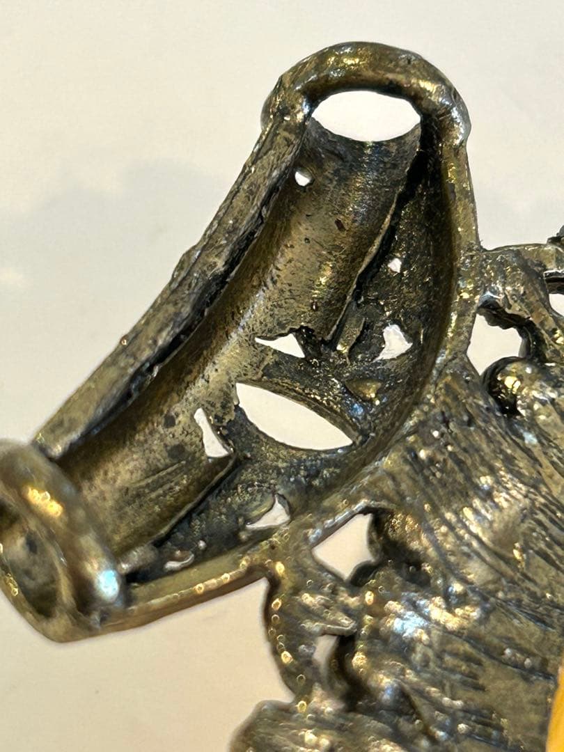 希少‼️チベット　装飾品　ペンダントトップ　仏具　骨董　お守り　アゲート？瑪瑙？