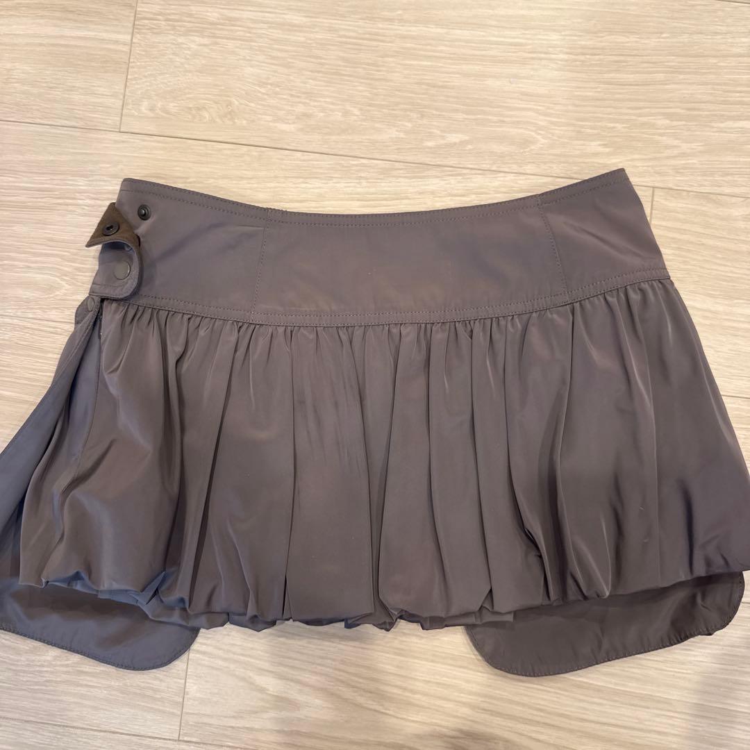 スカート LOW CLASSIC BUBBLE MINI SKIRT LW243SK01