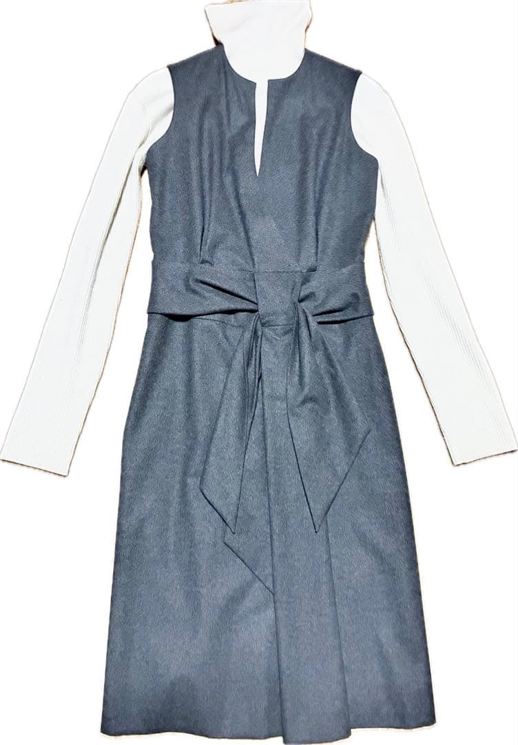 最終価格セリーヌ CELINEフランス製ジャンパースカートノースリーブワンピース