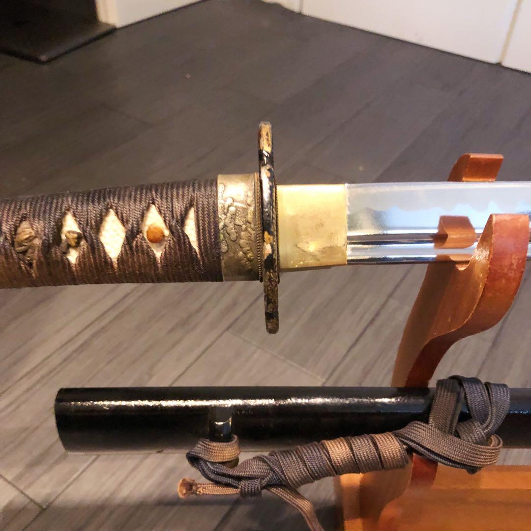 高級模造刀　高級居合刀　樋入り刀身　優波紋　亜合金刀身　居合刀