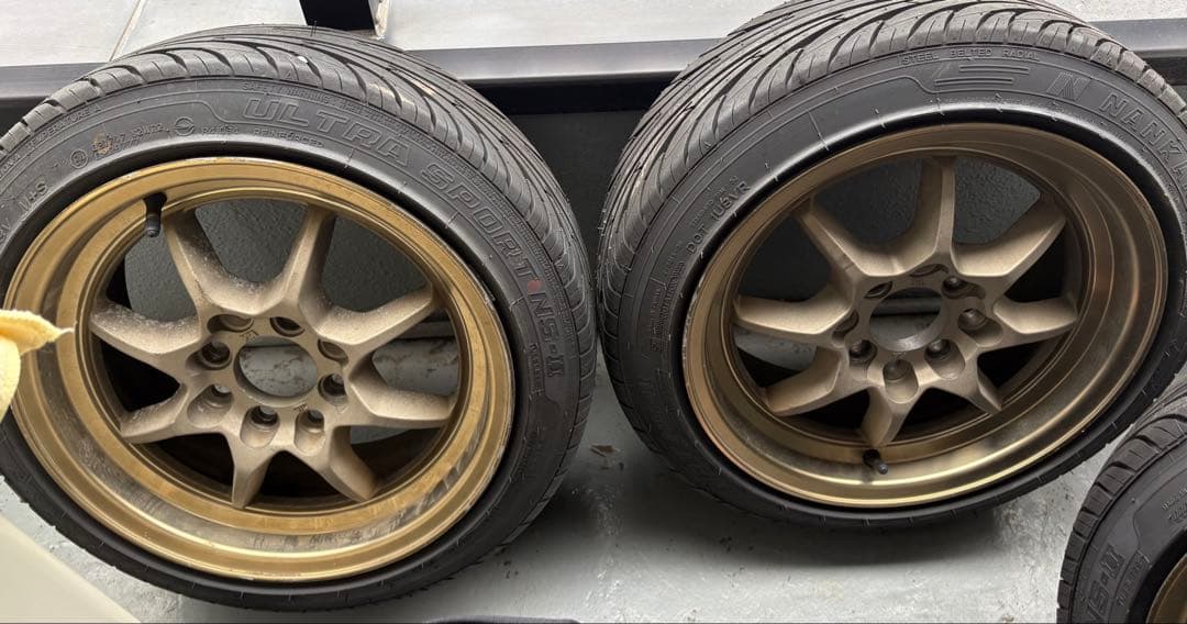 14インチ　6J メーカー不明ホイール　タイヤ付き　4本セット