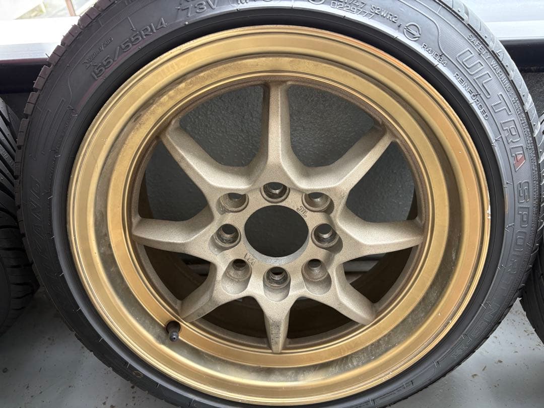 14インチ　6J メーカー不明ホイール　タイヤ付き　4本セット